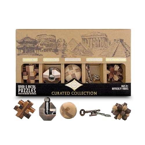 Project Genius TG004 Brain Teaser Puzzle, Wooden