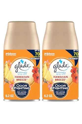 Glade PlugIns Air Freshener Oil Refill, Scented and Essential Oils for Home and Bathroom, Hawaiian Breeze, 10 Refills