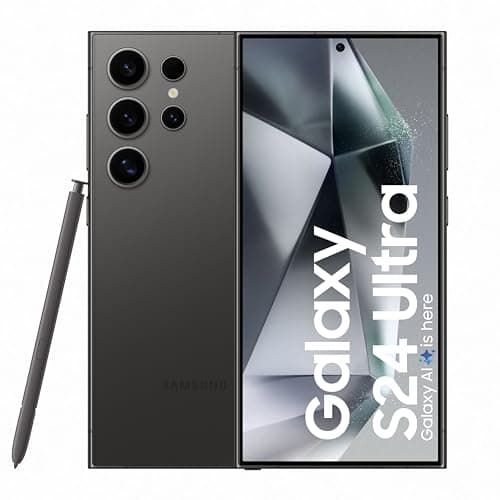 Samsung Galaxy S24 Ultra 5G - Titanium Black, 12GB+256GB, AI Enabled, S Pen, 120 Hz AMOLED Display, 200MP Camera, Nightography, Global Unlocked Version