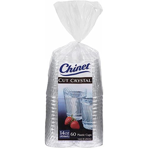 Tazones de postre de plástico Crystal Cut de Chinet
