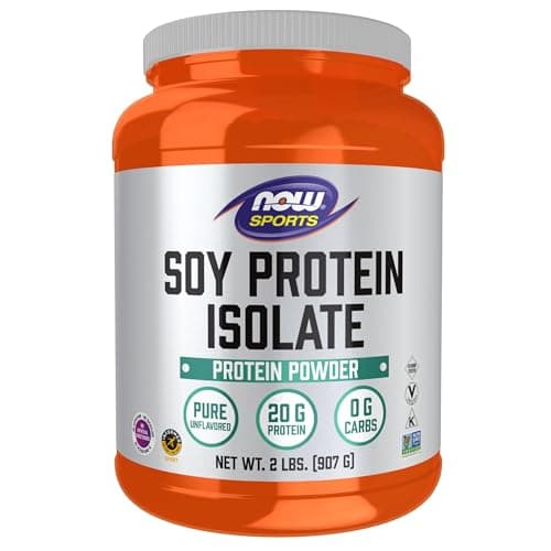 NOW Foods Sports Soy Protein Isolate Pure Unflavored 2 lbs (907 g) Exp ...