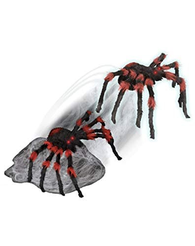Spirit Halloween LED Red and Black Jumping Spider Animatronic ...