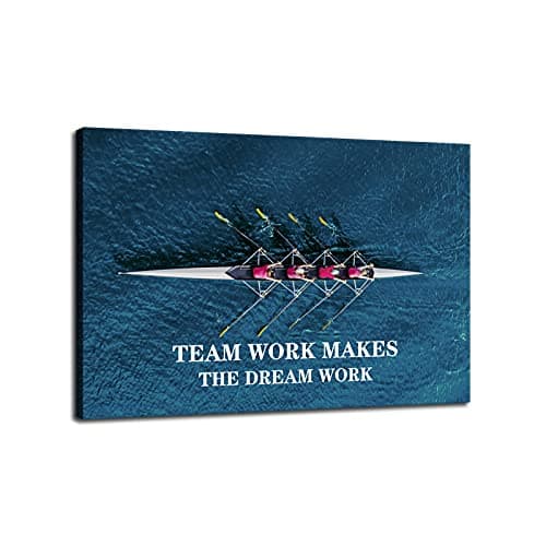 Teamwork Makes The Dream Work - Motivational Quote Wall Art Print ...