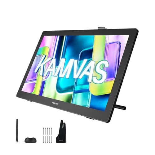 HUION Drawing Tablet KAMVAS 22 Pen Display Drawing Monitor with Battery-Free Stylus and 8192 Pen Pressure and Adjustable Stand