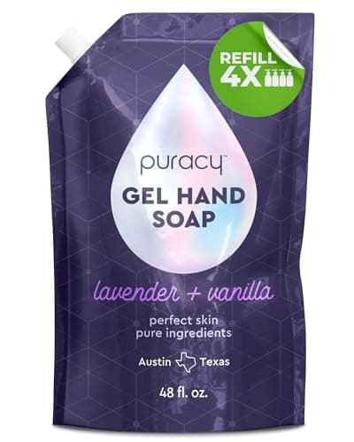 Puracy Organic Hand Soap Refills, For the Professional Hand Washers We’ve All Become, Moisturizing, Liquid Hand Soap Refill for Soft Skin - Liquid Soap Refill (Lavender & Vanilla - 1420ml)