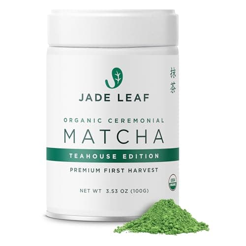 Jade Leaf Matcha Organic Culinary Grade Matcha Green Tea Powder - For Baking, Cooking, or Smoothies - Premium Japanese Second Harvest (3.53 Ounce / 100g Resealable Pouch)