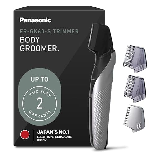 Panasonic ERGK60S Slim Line Body Groomer, ERGK60S, Silver