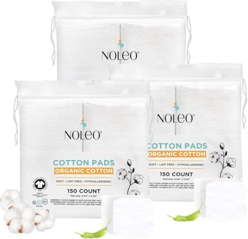 Organic Cotton Square Facial Pads 50s – Cottsberry.in