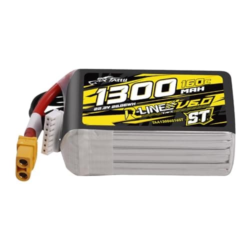 Tattu R-Line Version 4.0 1300mAh 22.2V 6S 130C LiPo Battery