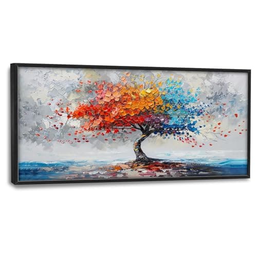 Large Green Canvas Print - Green Tree Canvas Print - Colourful Green ...