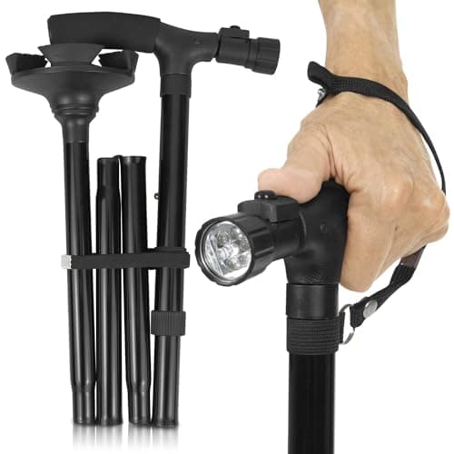 Vive Mobility Folding Cane with LED Light