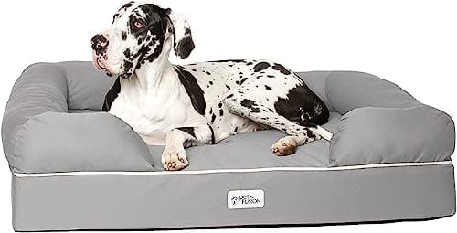 PetFusion Ultimate Dog Bed, Solid CertiPUR-US Orthopedic Memory Foam, Multiple Colors and Sizes, Medium Firmness Pillow, Waterproof Liner, Breathable Bed Cover, Cert. Skin Contact Safe, 3yr Warranty