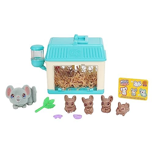 Little Live Pets - Mama Surprise Minis. Feed and Nurture a Lil' Mouse. She has 2, 3, or 4 Babies with Surprise Accessories to Dress Up The Babies for Kids, Ages 5+