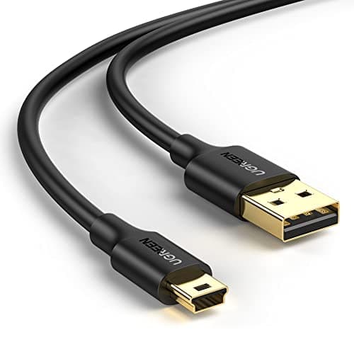 UGREEN Mini USB Cable USB 2.0 Charger Cable A Male to Mini B Cord Compatible with Blue Yeti, Garmin GPS, Hero 2 3 4, PS3 Controller, Hard Drive, MP3 Players, Dash Cam, Camera, 3ft