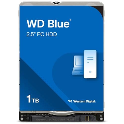 Western Digital 1TB WD Blue SA510 SATA Internal Solid State Drive SSD - SATA III 6 Gb/s, 2.5"/7mm, Up to 560 MB/s - WDS100T3B0A