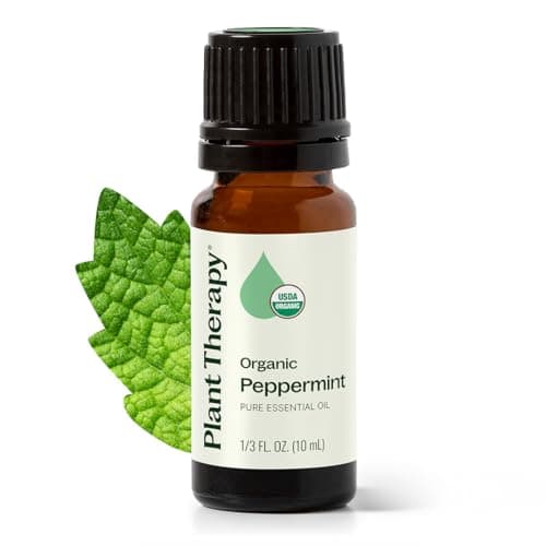 Plant Therapy Peppermint Organic Essential Oil | 100% Pure, USDA Certified Organic, Undiluted, Natural Aromatherapy, Therapeutic Grade | 30 milliliter (1 ounce)