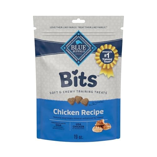 Blue Buffalo Blue Bits Natural Soft-Moist Training Dog Treats, Chicken Recipe 9-oz Bag