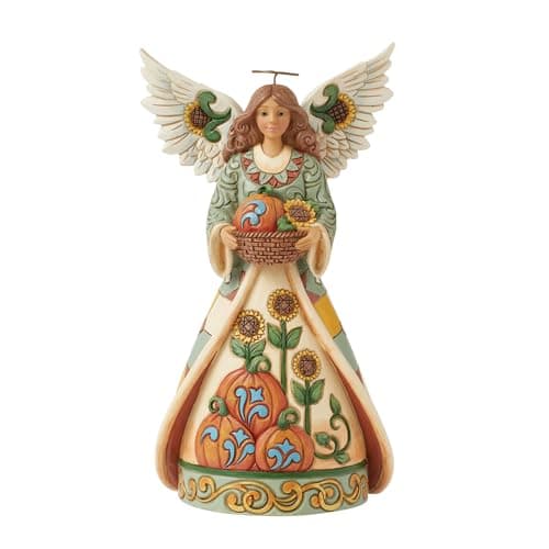 Jim Shore Enesco Jim Shore Heartwood Creek Fall Harvest Angel with ...