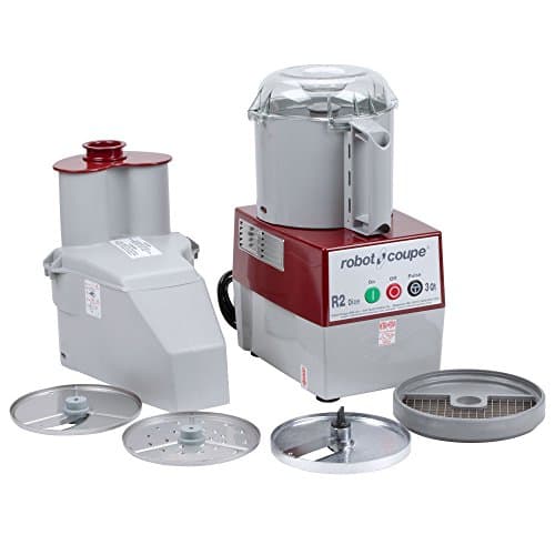 Robot Coupe R 2 Dice Continuous Feed Combination Food Processor/Dicer with 3 qt. Gray Polycarbonate Bowl - 120V