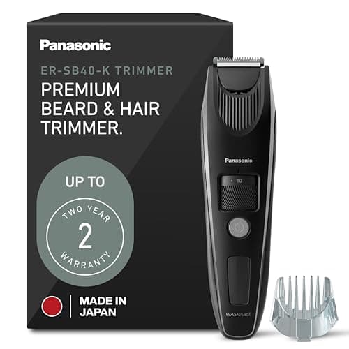 Panasonic ER-GB60-S Men's Electric Beard, Mustache and Hair Trimmer ...
