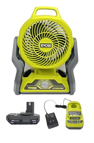 Ryobi 18V ONE+ Cordless Hybrid Portable Fan Kit (Includes: P3320 Fan ...
