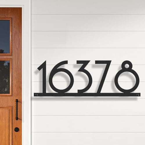House Numbers for Outside Personalized - Metal Address Numbers for House - Address Signs for Houses - House Number Sign Custom House Numbers Plaque