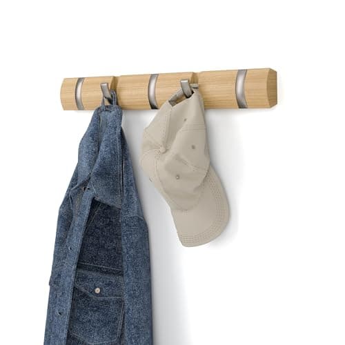 Umbra Flip Wall Mounted Hook System with Five Hooks, Multi-Colored ...