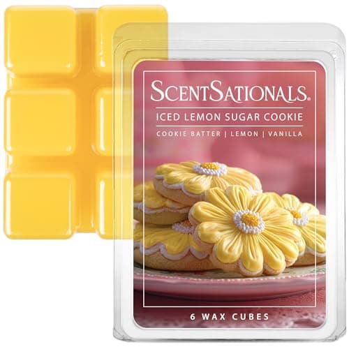 Scentsationals Iced Lemon Sugar Cookie 2.5oz Fragrant Wax Melts - 6 Scented Wax Cubes
