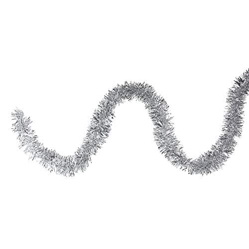 Northlight 50 x 3 Shiny Silver Christmas Tinsel Garland