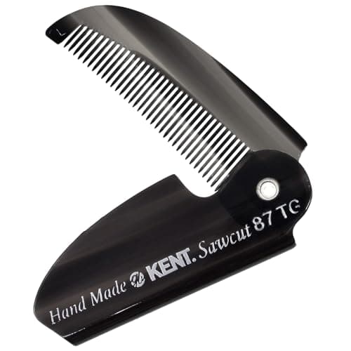 Kent Folding Pocket Mustache Comb (117mm/4.6in), 1 Count