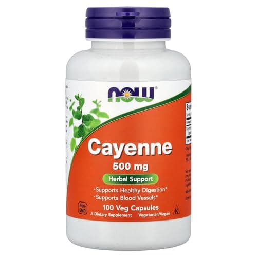 Cayenne Pepper (Capsaicina), 500mg 250 Capsule Now Foods