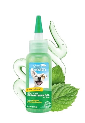 COSMOS 010253 Tropiclean Fresh Breath Clean Teeth Oral Care Gel for Dogs, 118ml