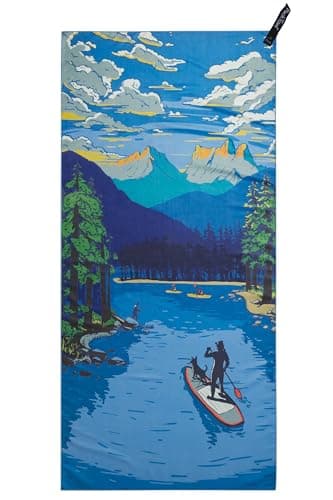 PackTowl Personal Ultralight Microfiber Camping and Travel Towel, Daydream Print, Body