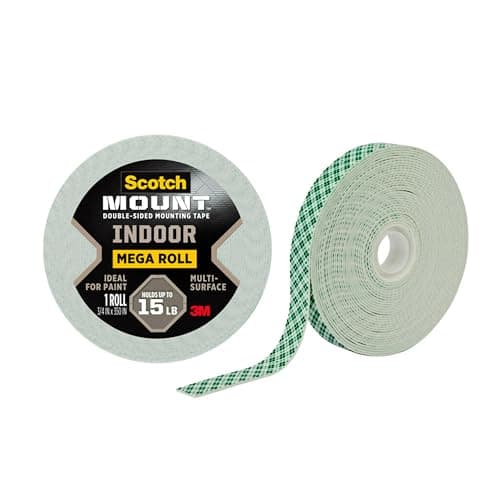 Scotch-Mount Indoor Double-Sided Mounting Tape 110H, 1/2 in x 80 in