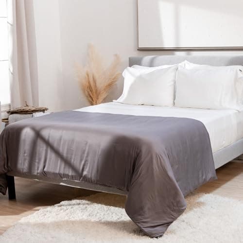 The Hush Iced Blanket 2.0 | USA’s Original Luxury Cooling Weighted Blanket | 100% Bamboo Cover | Hypoallergenic & Odorless | Relieves Stress & Anxiety | As Seen on Dragon’s Den | Twin 60x80 15LB|