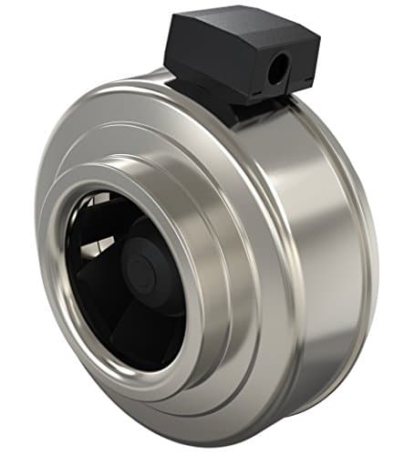 Fantech FG 6XL Inline 6" Centrifugal Duct Fan, Metal Housing, 483 CFM, 120V