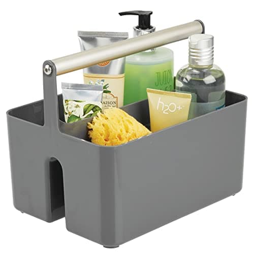 Amazon.com: mDesign Slim Plastic Rolling Laundry Utility Cart, Portable ...