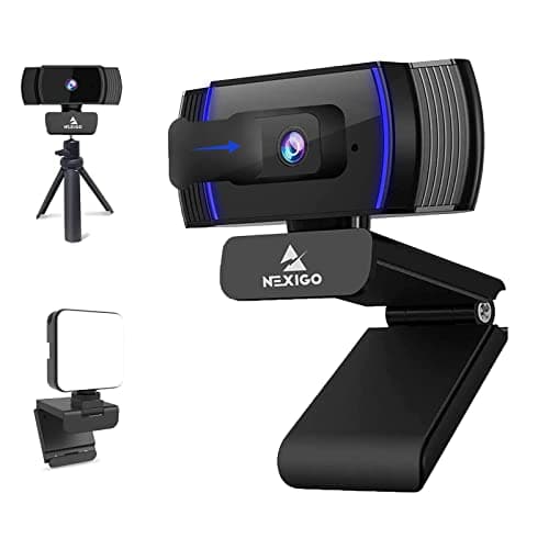 NexiGo N930AF AutoFocus 1080p Webcam with Stereo Microphone, Software Control and Privacy Cover, USB Web Camera, Compatible with Zoom/Skype/Teams/Webex, PC Mac Desktop