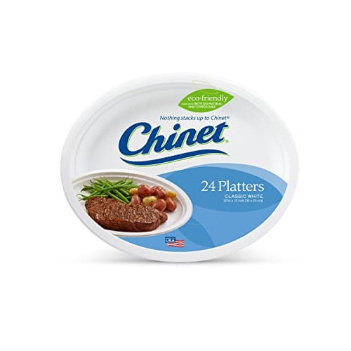 Chinet Crystal Premium Plastic Platters