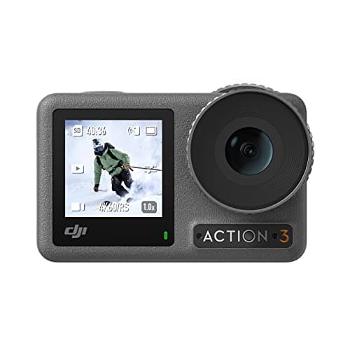 DJI Osmo Action 3 Standard Combo, Waterproof Action Camera with 4K HDR & Super-Wide FOV, 10-Bit Color Depth, HorizonSteady, Cold Resistant & Long-Lasting, Vlogging Camera for YouTube