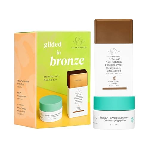 Drunk Elephant D-Bronzi Antipollution Sunshine Serum. Replenishing Face and Body Bronzing Serum for Fine Lines and Wrinkles (1 fl oz / 30 ml).