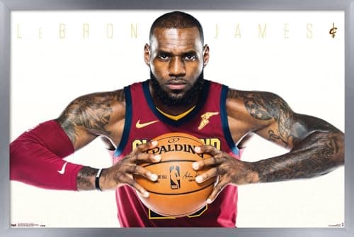 Lebron james los angeles lakers 35 75 x 24 25 framed player poster ...
