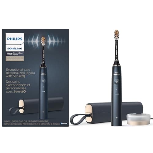 Oral-B Power iO Series 9 Electric Toothbrush, Black Onyx, iO9 Rechargeable Power Toothbrush with 4 Brush Heads and Charging Travel Case