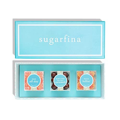 Amazon.com: Sugarfina Watercolor 3 Piece Candy Bento Box With Peach ...