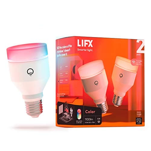 LIFX Smart Light Bulbs A19 E26 (2 …