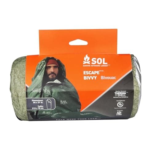 S.O.gal. Survive Outdoors Longer 70 Percent Heat Reflective Escape Bivvy, OD Green