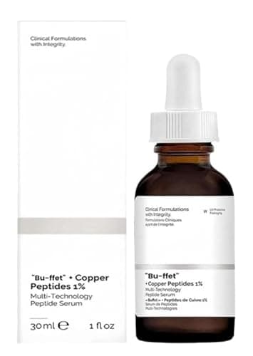 Ordinary Buffet Copper Peptides 1% Face Serums, Hydrating Serum to Anti Aging Serum for Face, 1 oz/ 30 mL