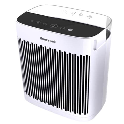 Honeywell HPA160C True HEPA Air Purifier Medium Room (170 Sq ft),Allergen Remover, HEPA Filter,Capture 99.97% of Wildfire/Smoke,Dust,Pollen,Pet Dander,Reduce 99.9% Virus,Bacteria,Black