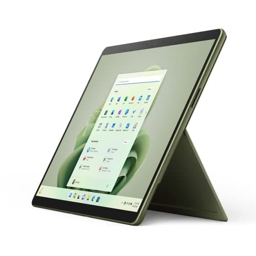 Microsoft Surface Pro 9: 13" Touchscreen Tablet (Intel Core i5/8GB RAM/256GB SSD/Windows 11 Home) Device Only - Forest (Renewed)