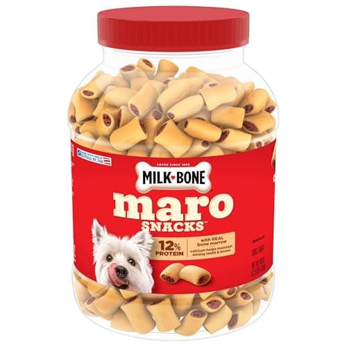 Milk-Bone Flavour Snacks Dog Biscuits, Crunchy Oven Baked Dog Treats in 3 Assorted Meat Flavours made with Real Chicken, Mini Snacks for Frequent Rewards, 850 g (Pack of 3)